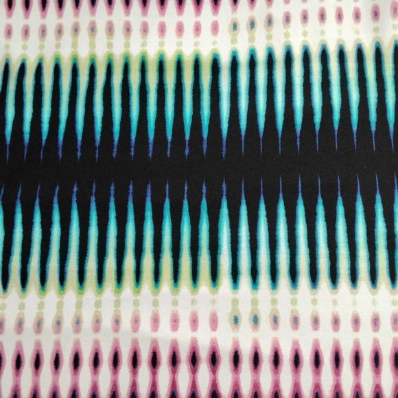 Rafaella Skirt Multicolor Stretch Knit Elastic Waist Pencil  Sz M Slinky Office - Picture 5 of 8